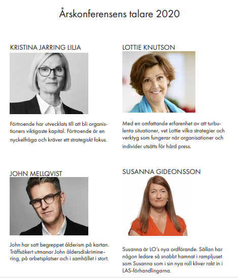 Agenda inför årskonferensen 2020